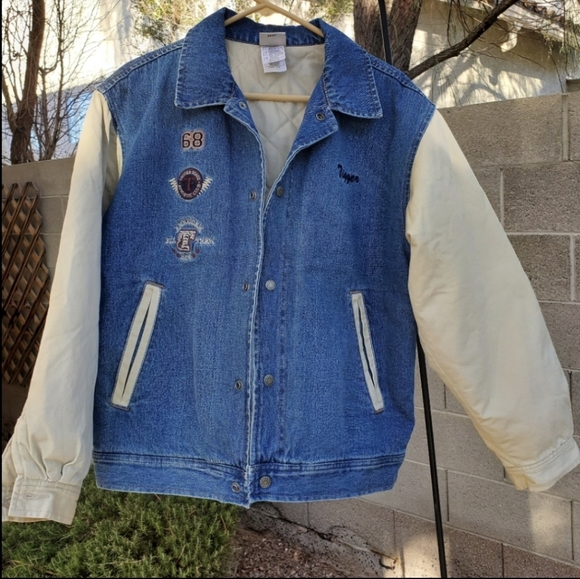 Disney Other - Disney Vintage Tigger Orig Denim Varsity Jean Bomber Jacket Unisex Like New Sz S